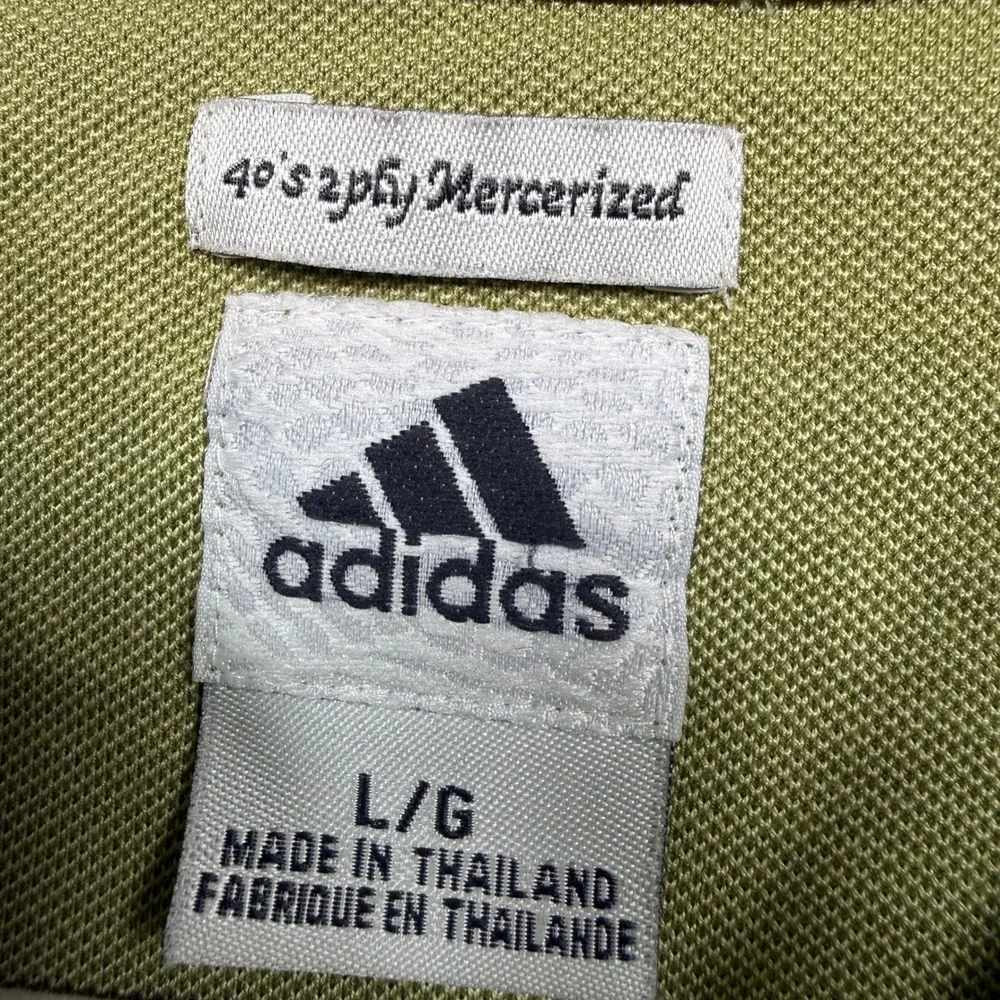 Adidas Polo Shirt Men Large Green 85th PGA Championship Oak Hill Golf‎ Sport Top